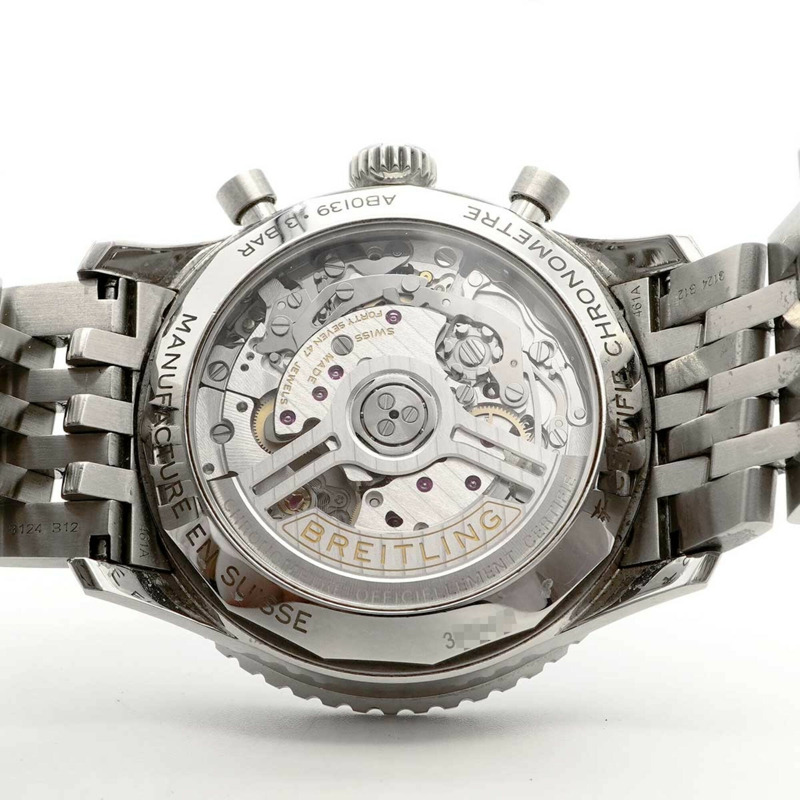 百年靈Navitimer日本版AB0139藍色錶盤男士腕錶-4