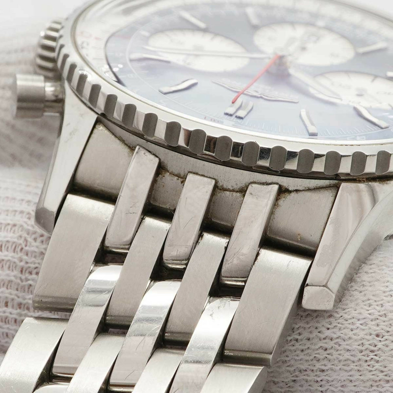 百年靈Navitimer日本版AB0139藍色錶盤男士腕錶-6