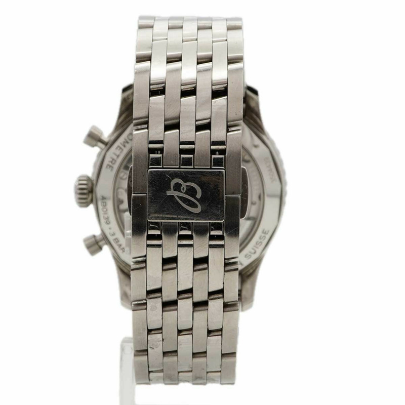 百年靈Navitimer日本版AB0139藍色錶盤男士腕錶-7