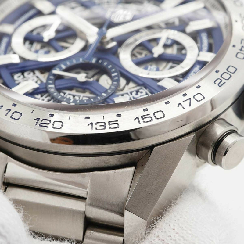 TAG Heuer Carrera CBG2019 男士鏤空錶盤腕錶-6