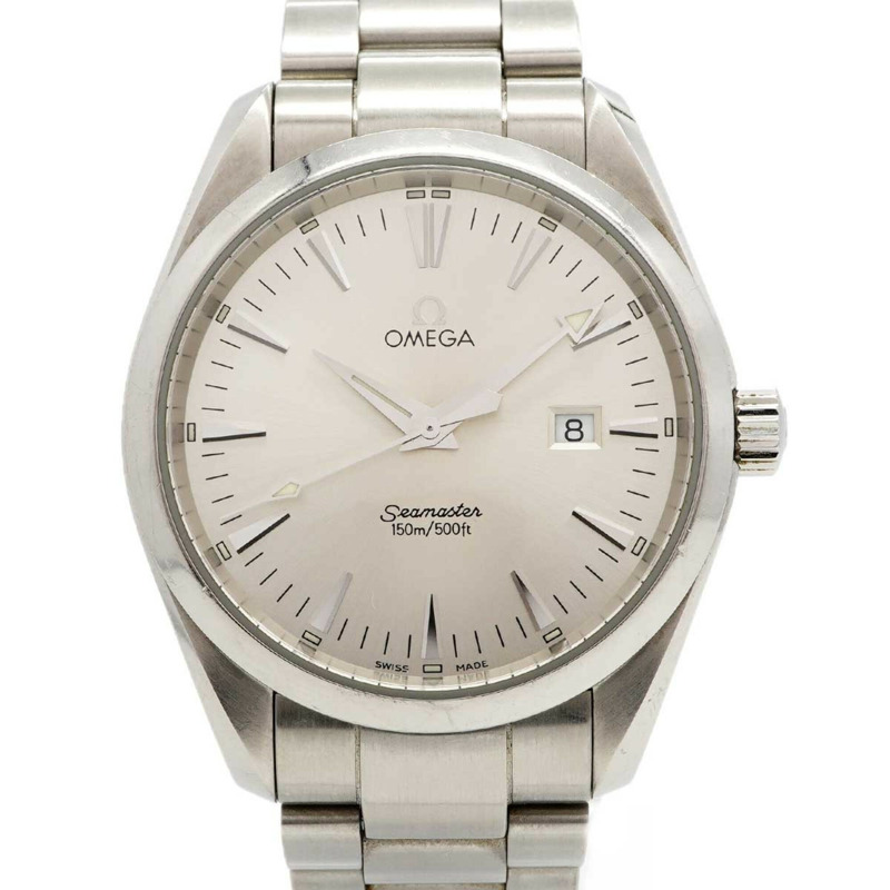 歐米茄海馬系列 2517.30 銀色錶盤男士腕錶-0