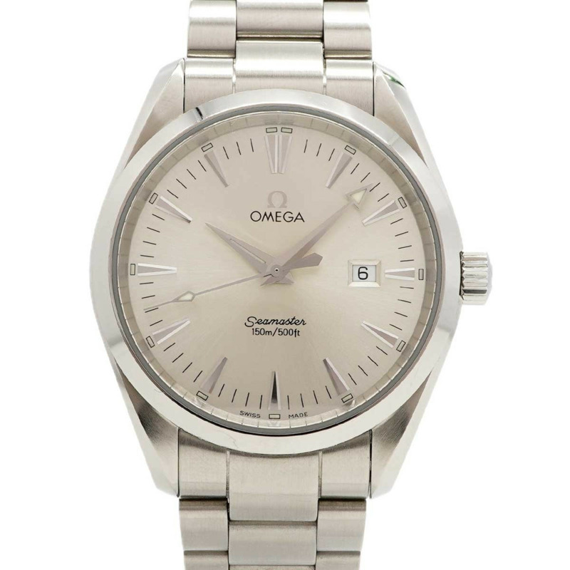 歐米茄海馬系列 2517.30 銀色錶盤男士腕錶-0