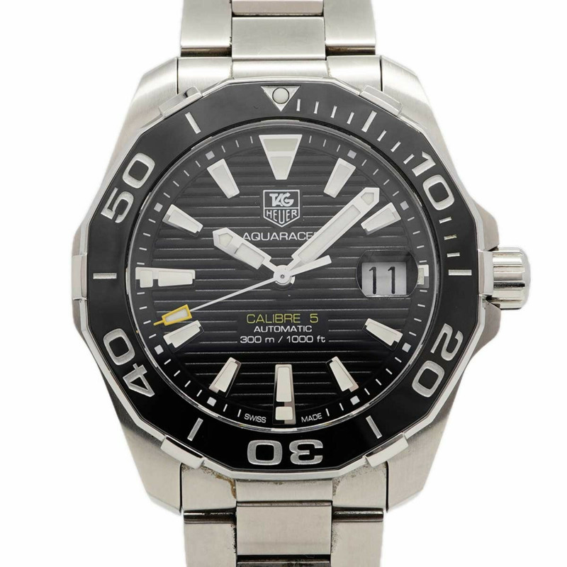 TAG Heuer Aquaracer WAY211A 黑色錶盤男士手錶-0