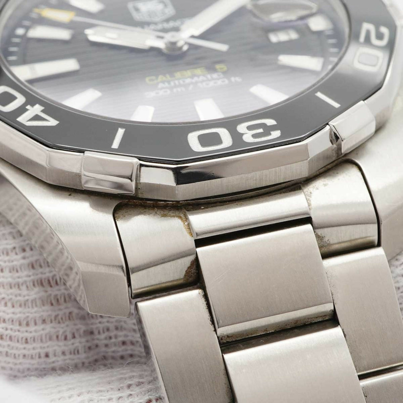 TAG Heuer Aquaracer WAY211A 黑色錶盤男士手錶-6