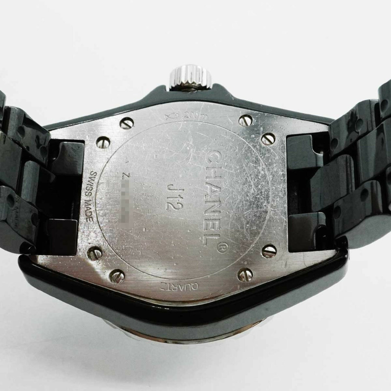 香奈兒 J12 H1625 黑色錶盤小姐腕錶-4