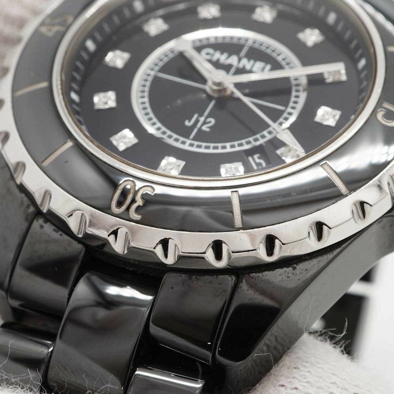 香奈兒 J12 H1625 黑色錶盤小姐腕錶-6