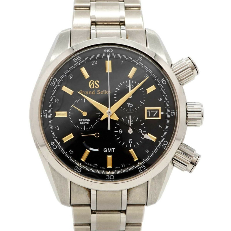 精工 Grand SBGC205 9R86-0AC0 黑色錶盤男士腕錶-0