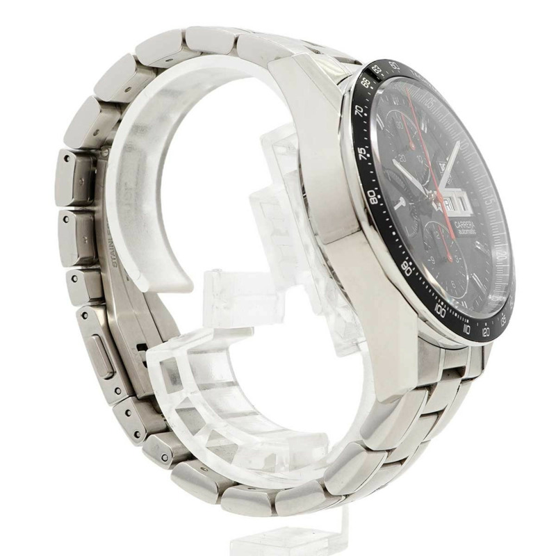 TAG Heuer 豪雅卡萊拉 CV201AH 黑色錶盤男士腕錶-2