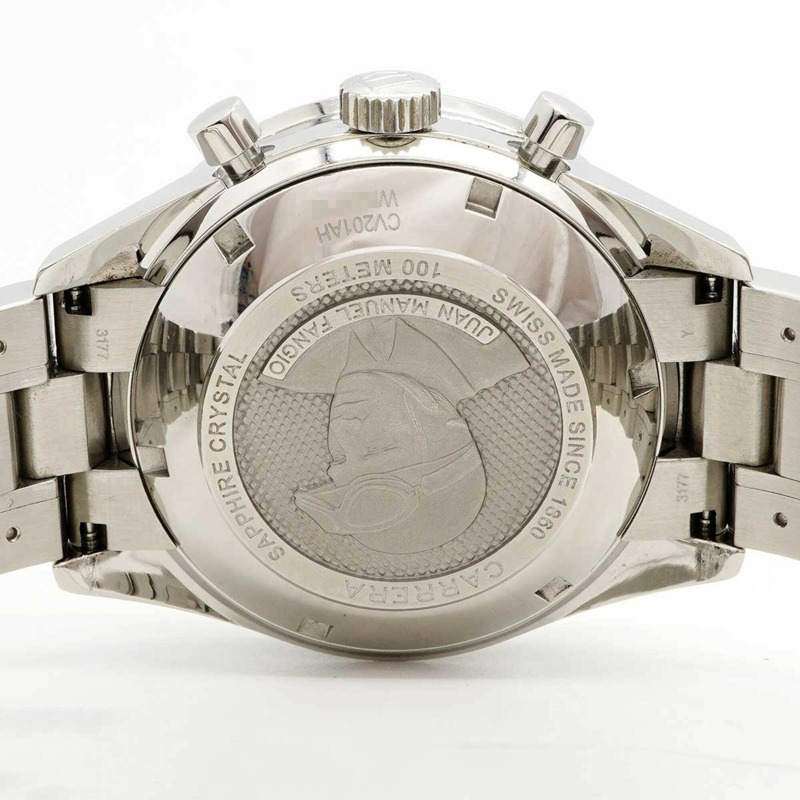 TAG Heuer 豪雅卡萊拉 CV201AH 黑色錶盤男士腕錶-4