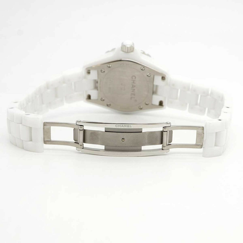香奈兒 J12 H0968 白色錶盤小姐腕錶-3