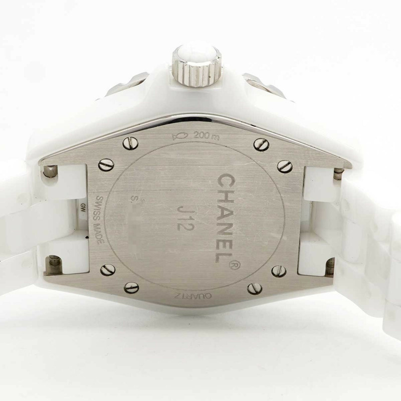 香奈兒 J12 H0968 白色錶盤小姐腕錶-4