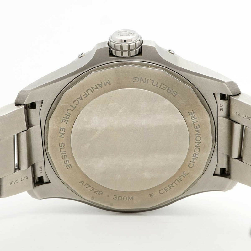 百年靈復仇者自動腕錶 42 A17328 黑色錶盤男士腕錶-4