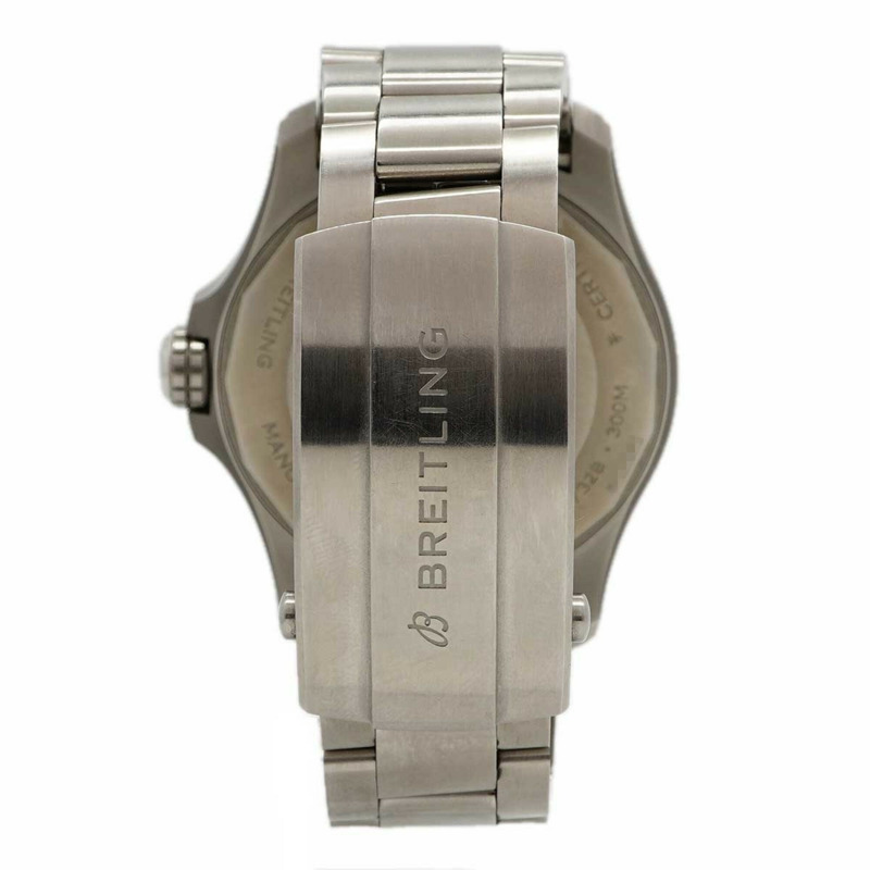 百年靈復仇者自動腕錶 42 A17328 黑色錶盤男士腕錶-7