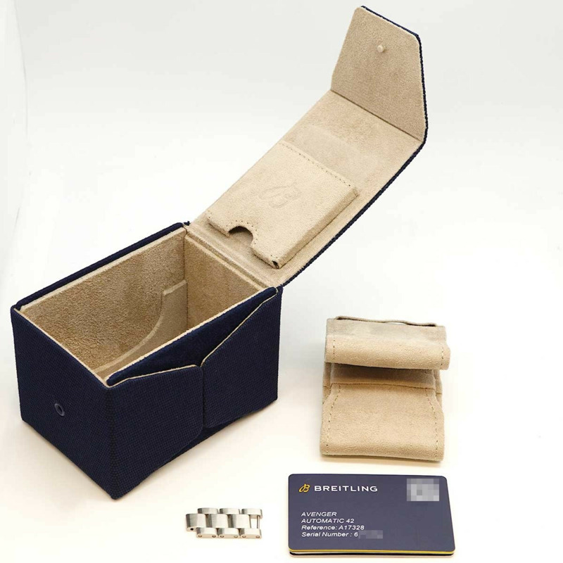 百年靈復仇者自動腕錶 42 A17328 黑色錶盤男士腕錶-9