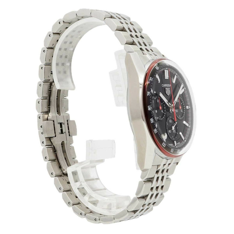 TAG Heuer 豪雅卡萊拉系列 CBS2114 黑色錶盤男士腕錶-2