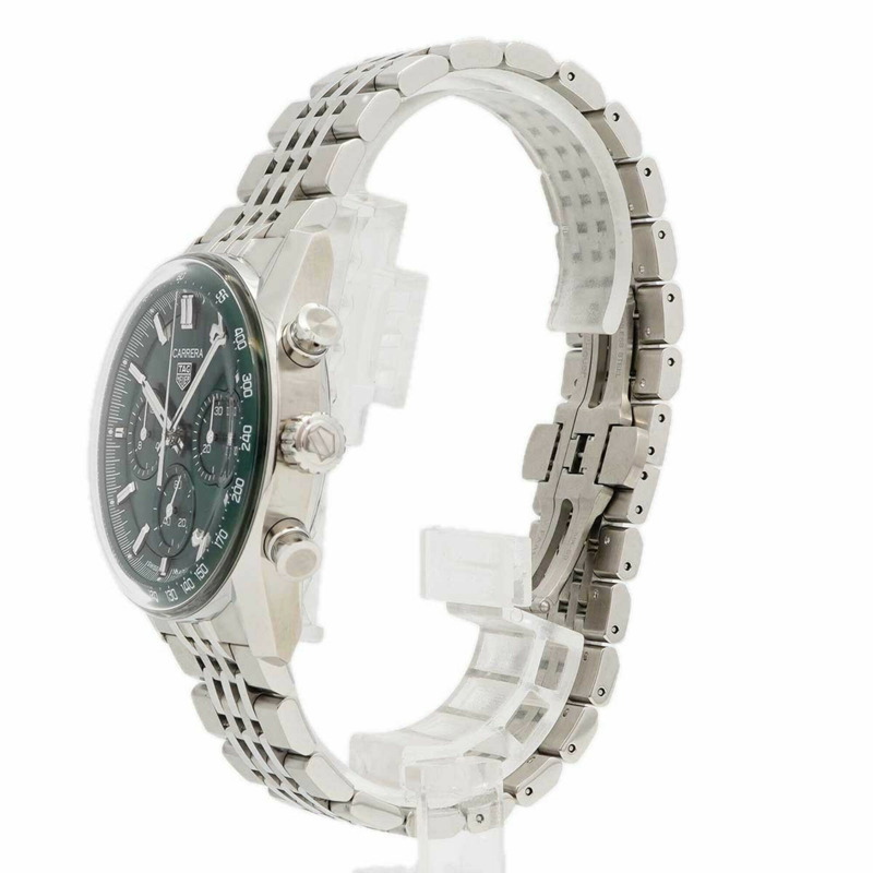 TAG Heuer 豪雅卡萊拉系列 CBS2115 綠色錶盤男士腕錶-1