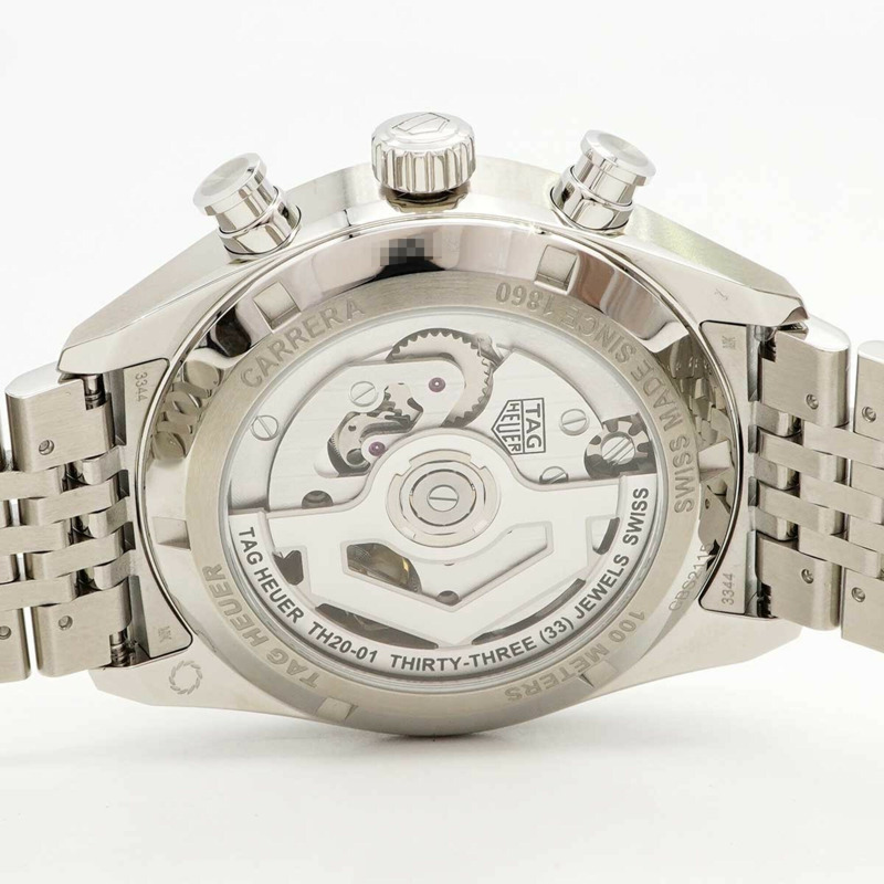 TAG Heuer 豪雅卡萊拉系列 CBS2115 綠色錶盤男士腕錶-4