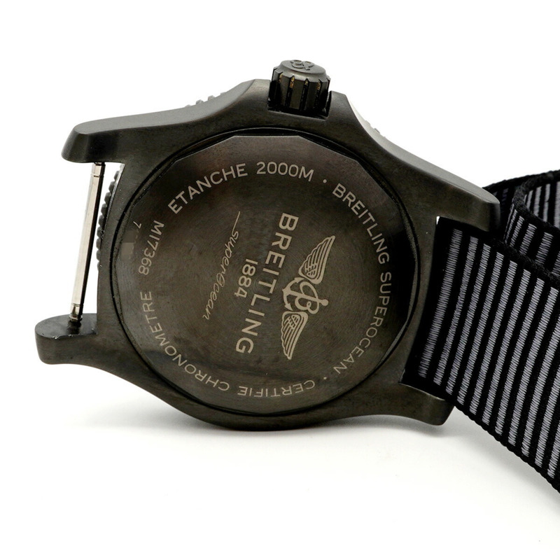 百年靈超級海洋系列 M17368 黃色錶盤男士腕錶-4