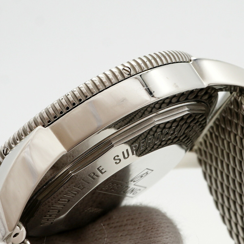 百年靈超級海洋AB2020海軍藍錶盤男士腕錶-6