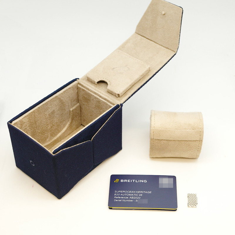 百年靈超級海洋AB2020海軍藍錶盤男士腕錶-9