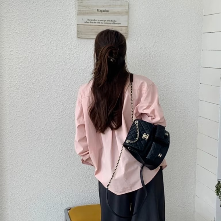 ෆ Chanel Duma青蛙後背包 荔枝牛雙肩後背 小號✨膠膜在-3