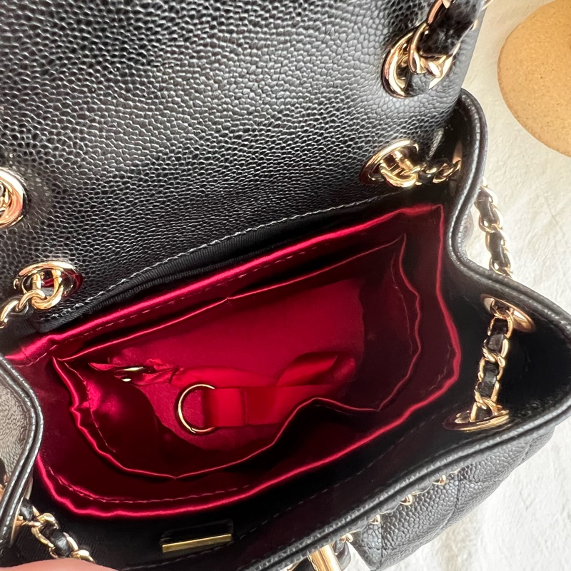 ෆ Chanel Duma青蛙後背包 荔枝牛雙肩後背 小號✨膠膜在-18