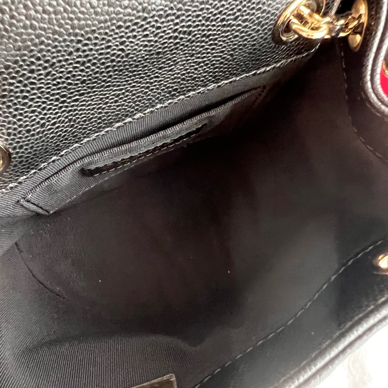 ෆ Chanel Duma青蛙後背包 荔枝牛雙肩後背 小號✨膠膜在-19