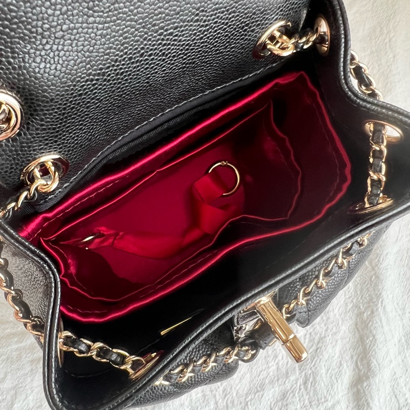 ෆ Chanel Duma青蛙後背包 荔枝牛雙肩後背 小號✨膠膜在-22