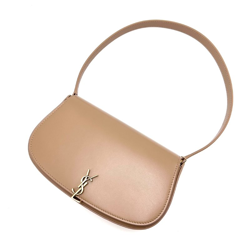 YSL 深軟木色金扣VOLTAIREmini 手提腋下包 21*11*4 99新配件塵袋-2