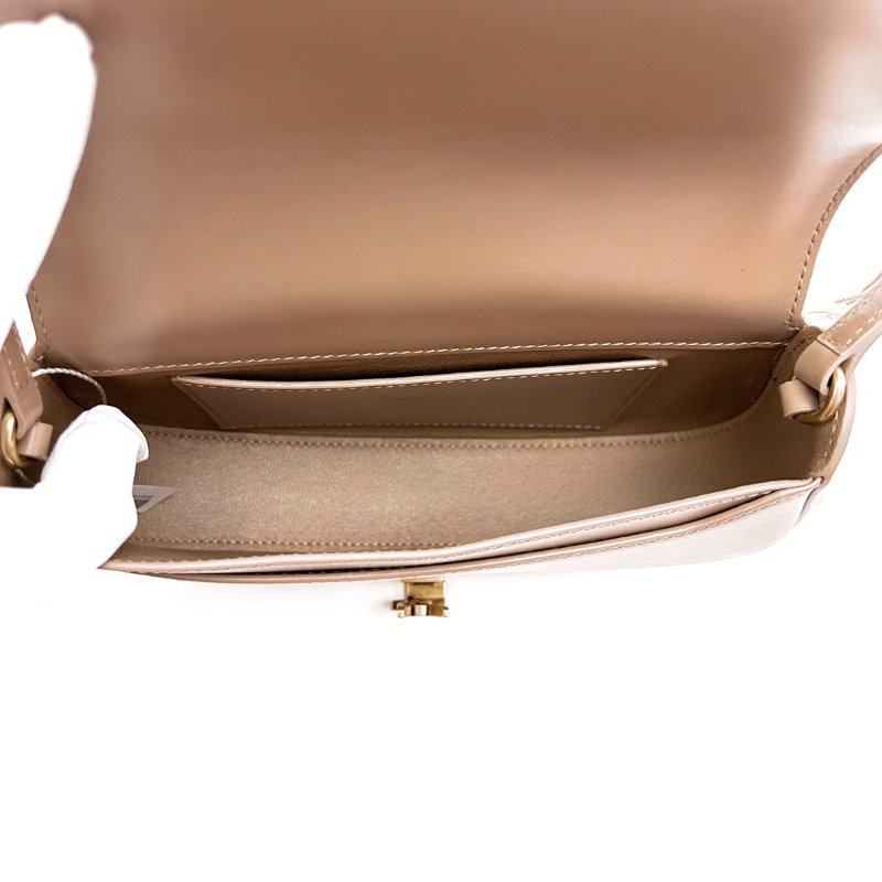 YSL 深軟木色金扣VOLTAIREmini 手提腋下包 21*11*4 99新配件塵袋-3