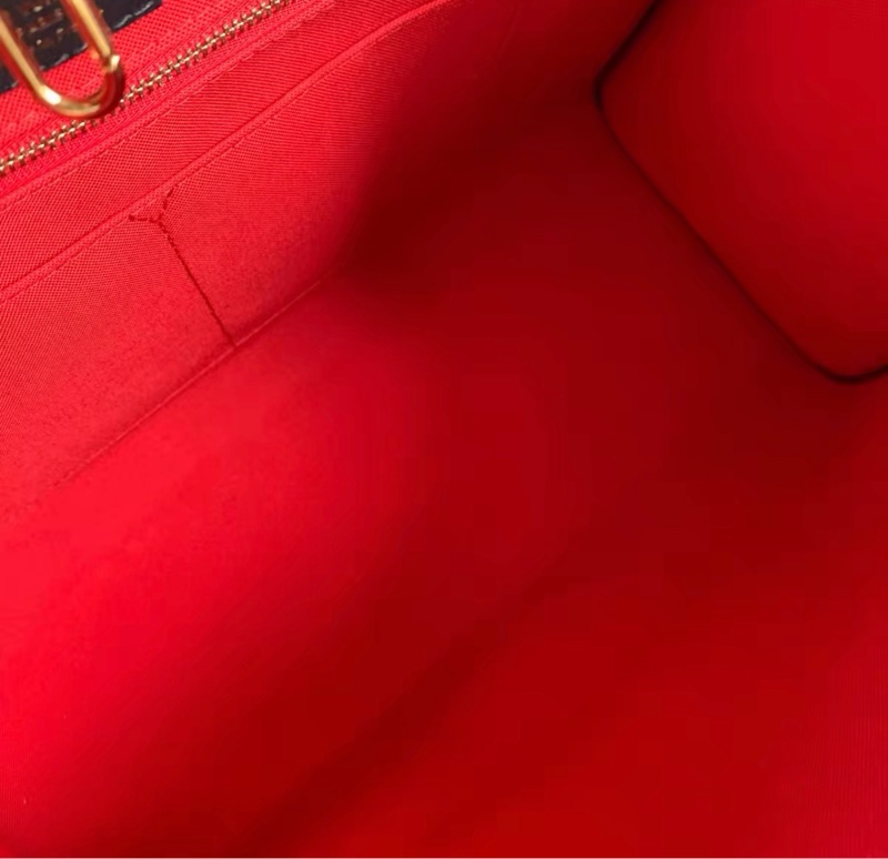 成色完美 LV老花 Onthego 中號托特包 20年芯片款-6