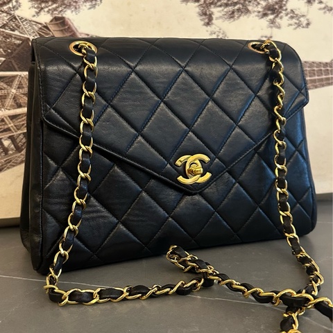 🩵MYMluxurybag🩵 Chanel 25cm 黑金 全皮 肩背袋 斜背袋