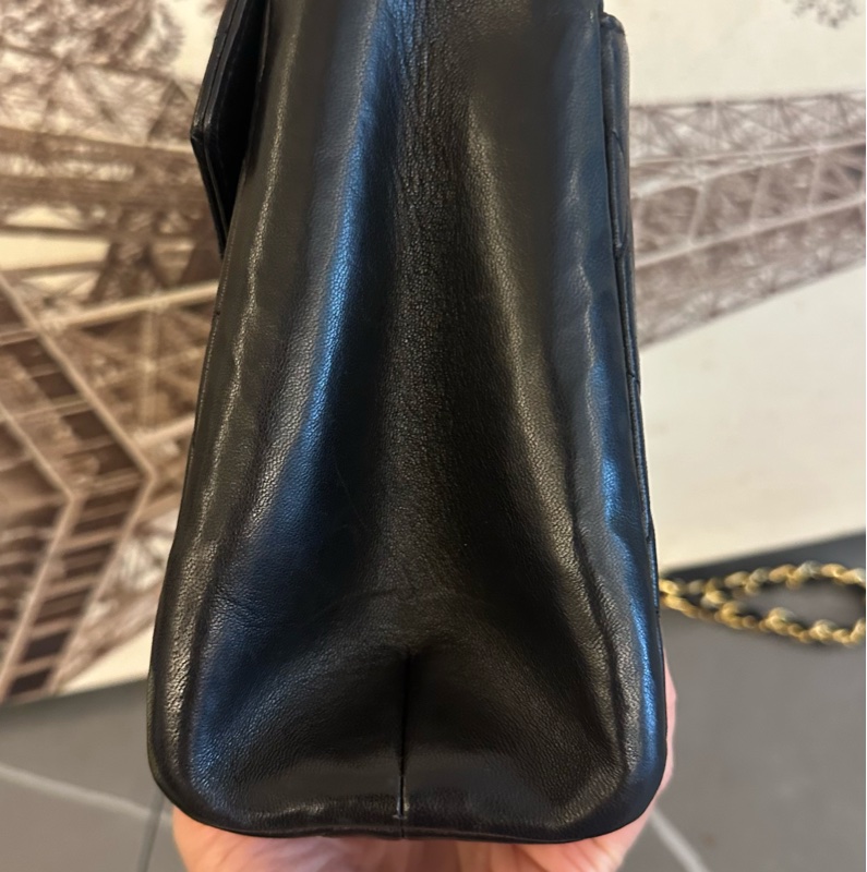 🩵MYMluxurybag🩵 Chanel 25cm 黑金 全皮 肩背袋 斜背袋-4
