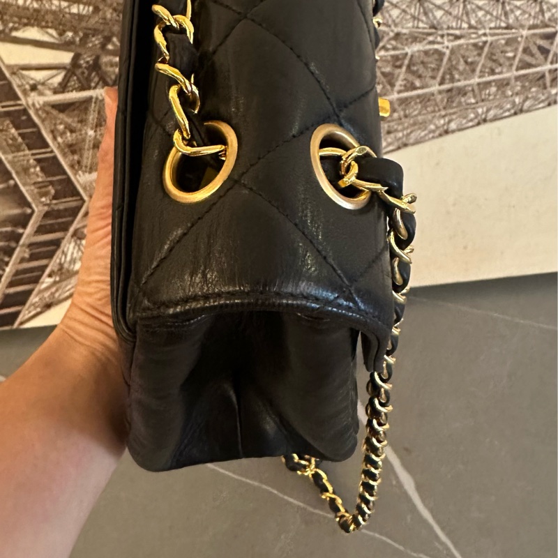 🩵MYMluxurybag🩵 Chanel 25cm 黑金 全皮 肩背袋 斜背袋-7