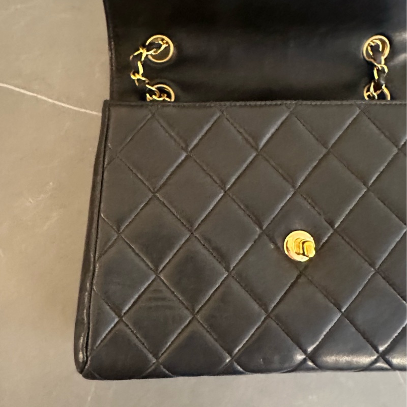 🩵MYMluxurybag🩵 Chanel 25cm 黑金 全皮 肩背袋 斜背袋-13