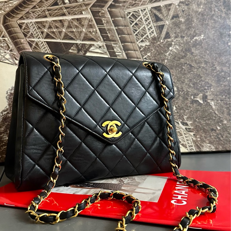 🩵MYMluxurybag🩵 Chanel 25cm 黑金 全皮 肩背袋 斜背袋-22