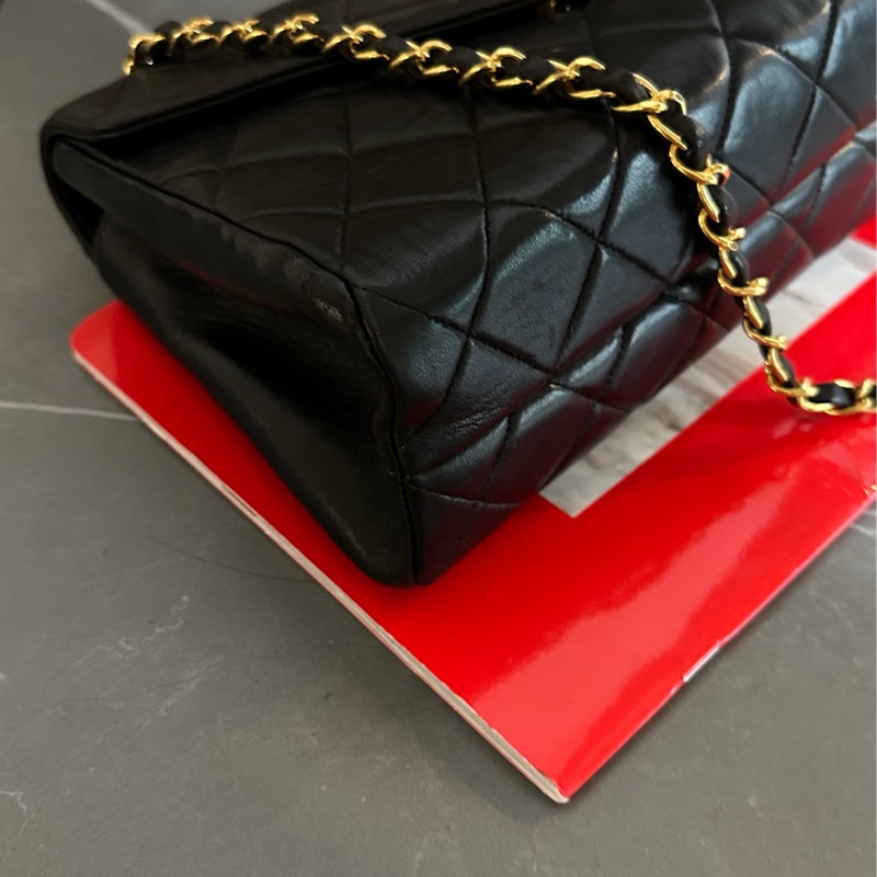 🩵MYMluxurybag🩵 Chanel 25cm 黑金 全皮 肩背袋 斜背袋-29