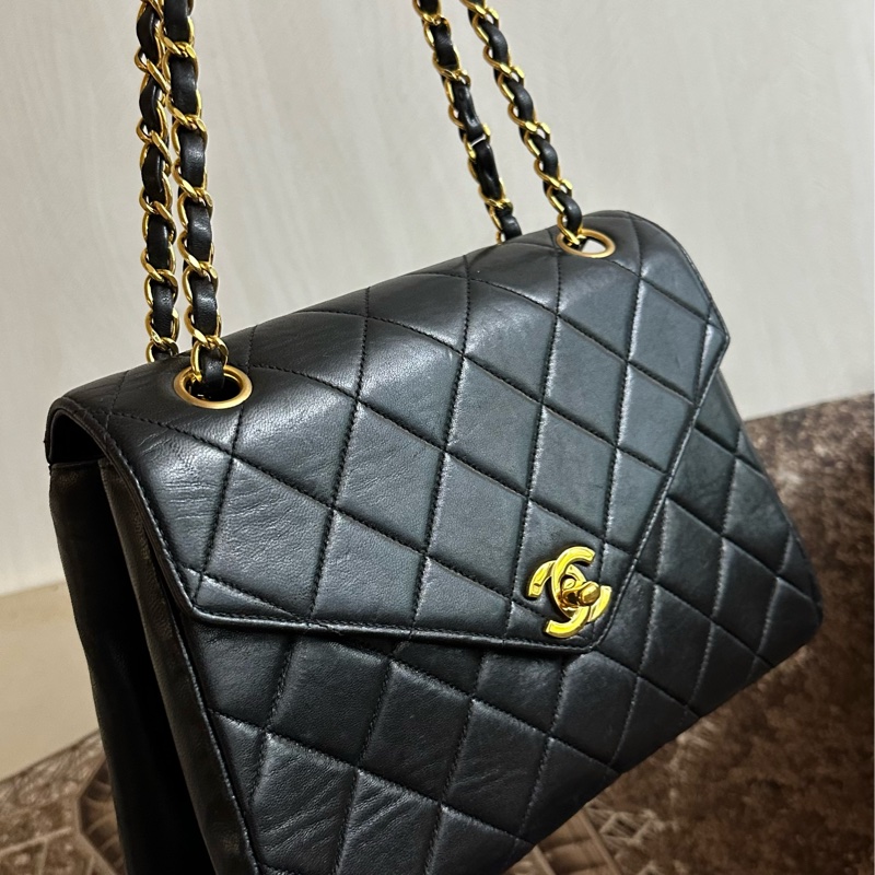 🩵MYMluxurybag🩵 Chanel 25cm 黑金 全皮 肩背袋 斜背袋-36