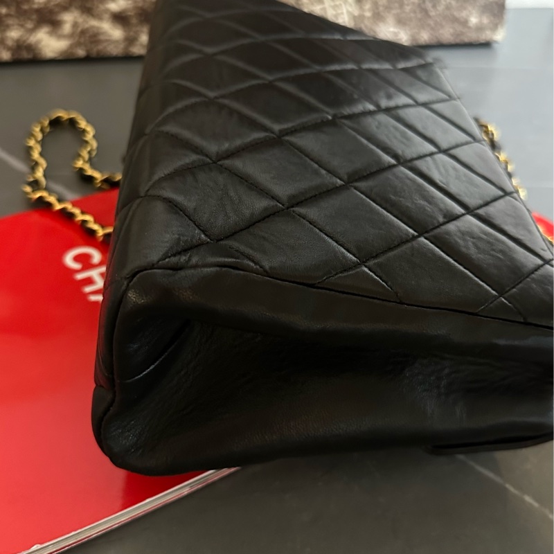 🩵MYMluxurybag🩵 Chanel 25cm 黑金 全皮 肩背袋 斜背袋-47