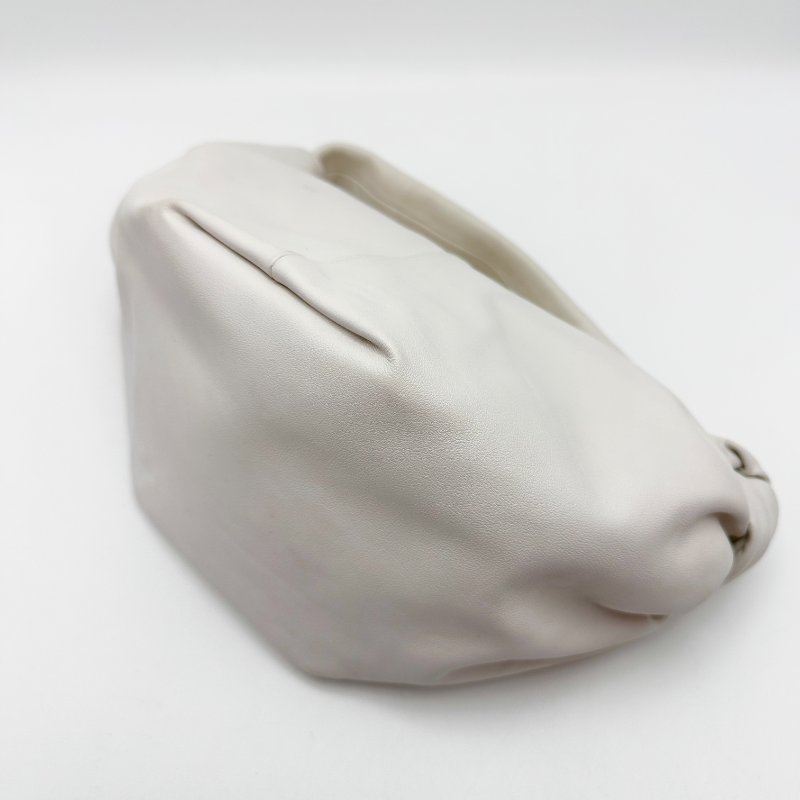 BV knot double白色雙結 手提雲朵餃子包 27*15*15 98新配件塵袋-2