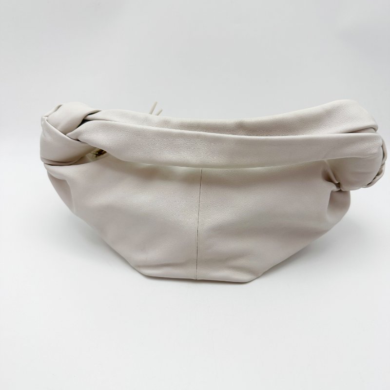 BV knot double白色雙結 手提雲朵餃子包 27*15*15 98新配件塵袋-6