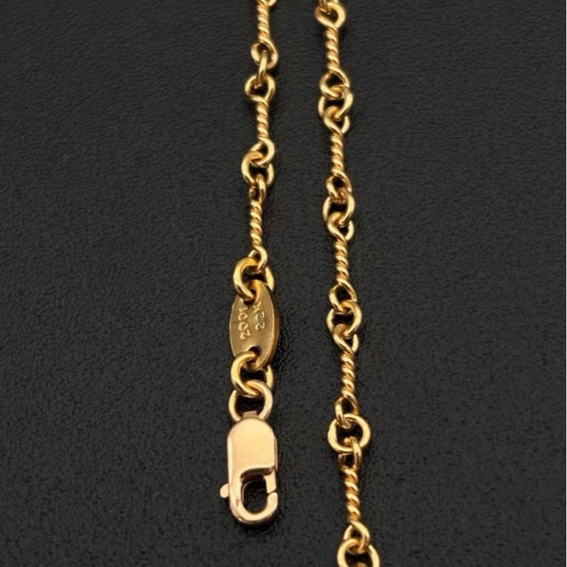 Chrome hearts 竹節鏈 全新60cm-3