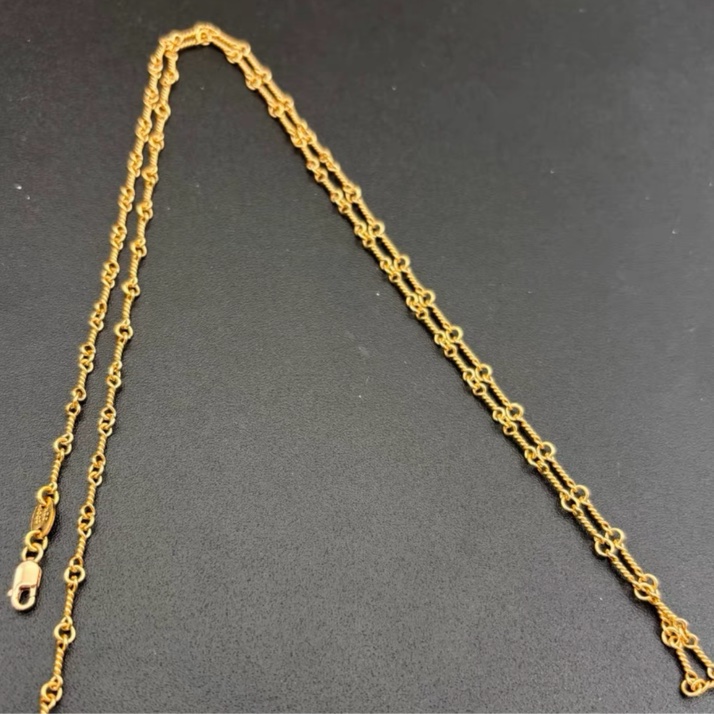 Chrome hearts 竹節鏈 全新60cm-4