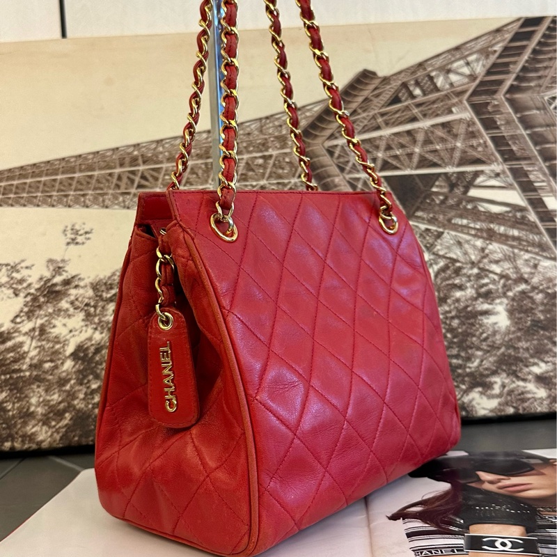 💗MYMluxurybag💗 Chanel 23cm 全皮 輕巧肩背袋 手提袋-2