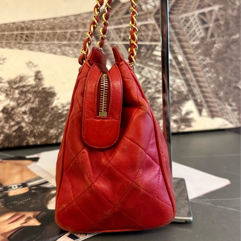 💗MYMluxurybag💗 Chanel 23cm 全皮 輕巧肩背袋 手提袋-4