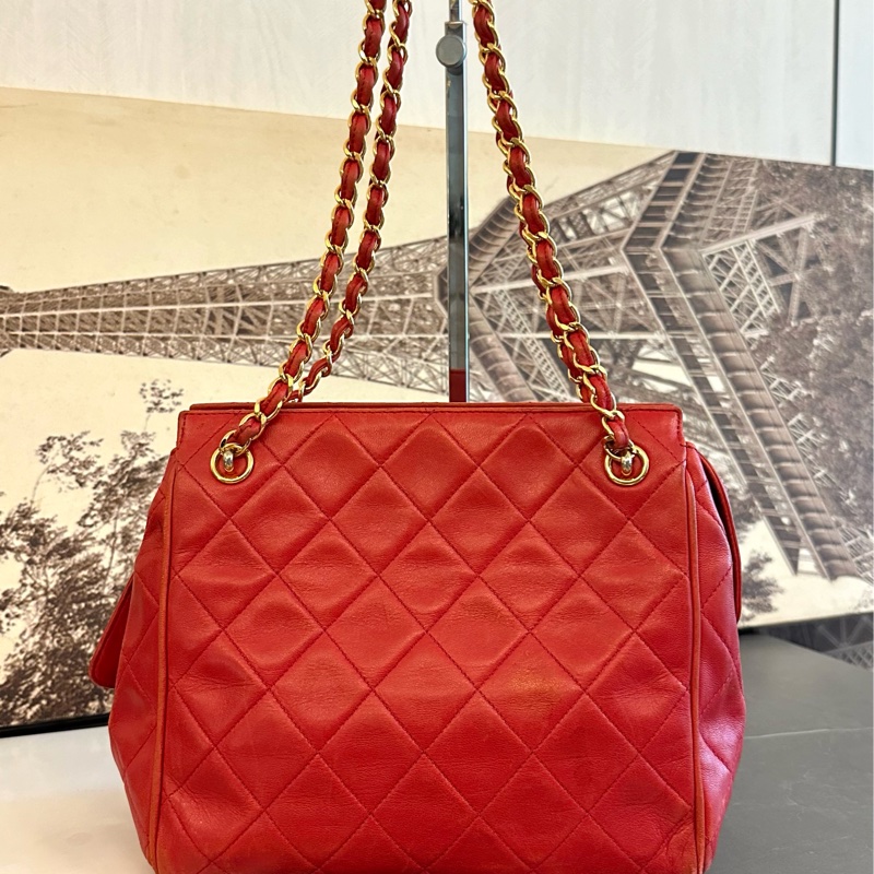 💗MYMluxurybag💗 Chanel 23cm 全皮 輕巧肩背袋 手提袋-5