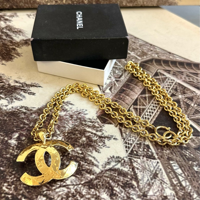 💗MYMluxurybag💗 Chanel 稀有 古董金頸鏈-1