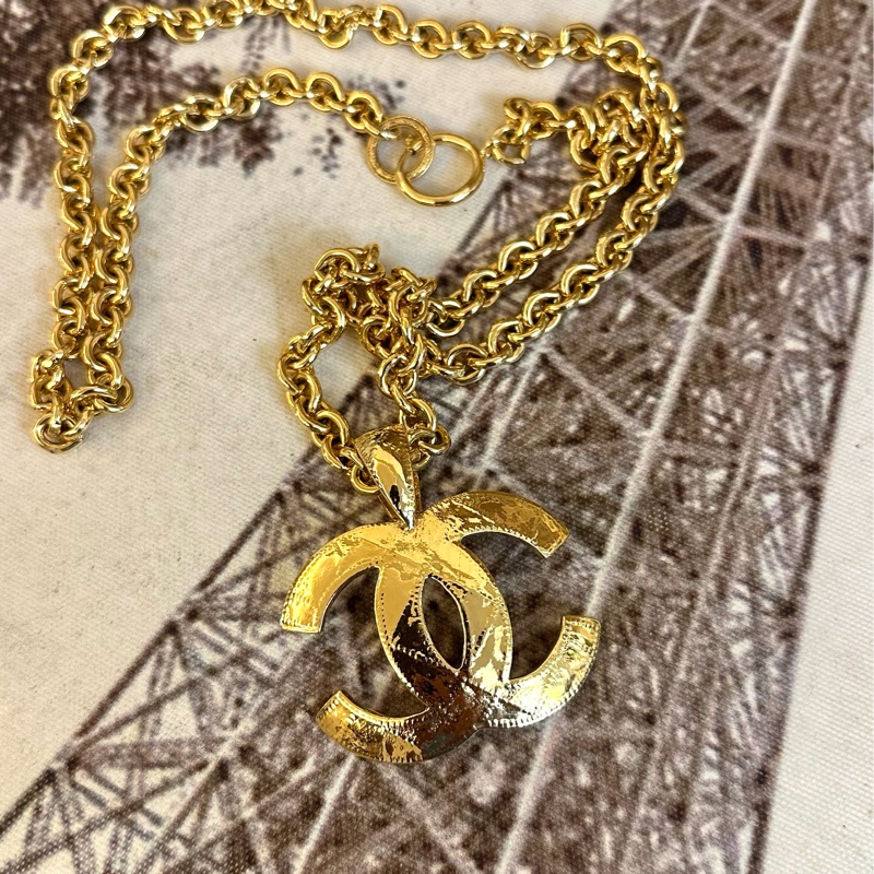 💗MYMluxurybag💗 Chanel 稀有 古董金頸鏈-3
