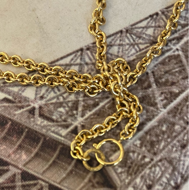 💗MYMluxurybag💗 Chanel 稀有 古董金頸鏈-9