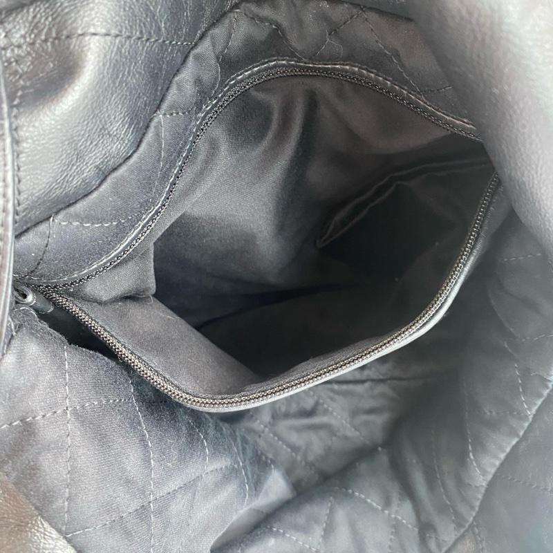 Chanel 22B 垃圾袋 黑銀小號-18